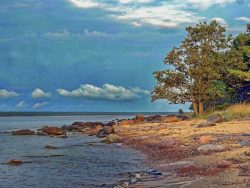 Estnische Küste am Finnischen Meerbusen