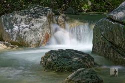 Paklenica River, ein Gebirgsbach im Nationalpark Paklenica in Norddalmatien.