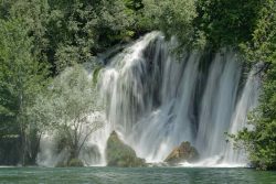 Roski Wasserfall, Roski Slap, am Fluss Krka im Nationalpark Krka in Norddalmatien.